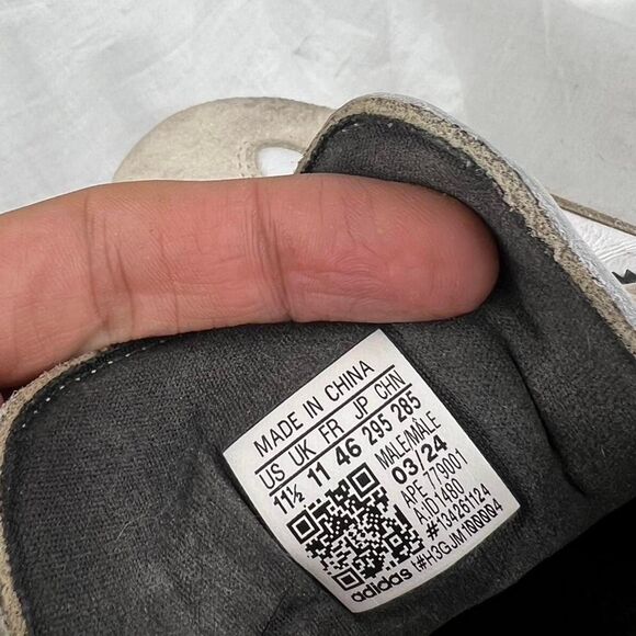 Adidas Samba OG trainers in white and cream Size 11.5 - Picture 8 of 8